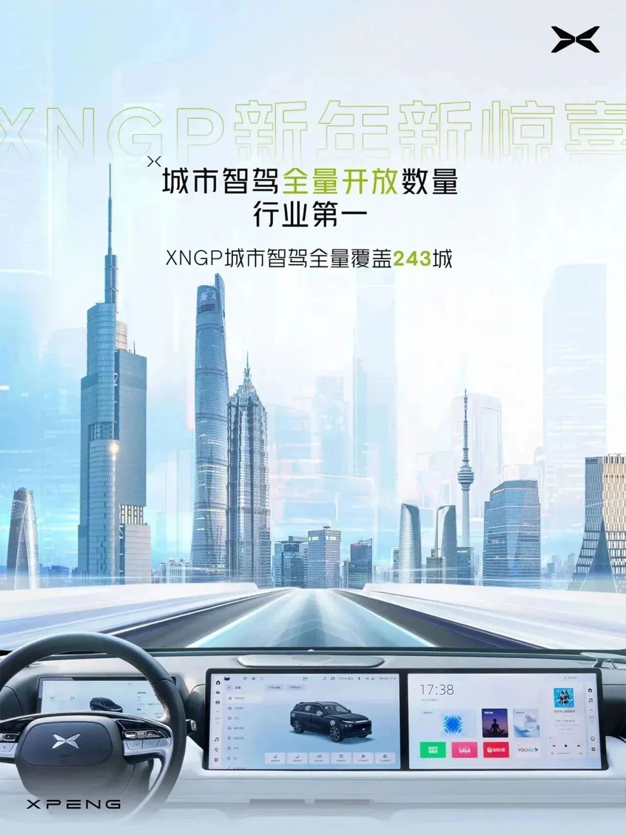 小鹏汽车XNGP新增191座城市，总覆盖城市数量达243城-华夏EV网